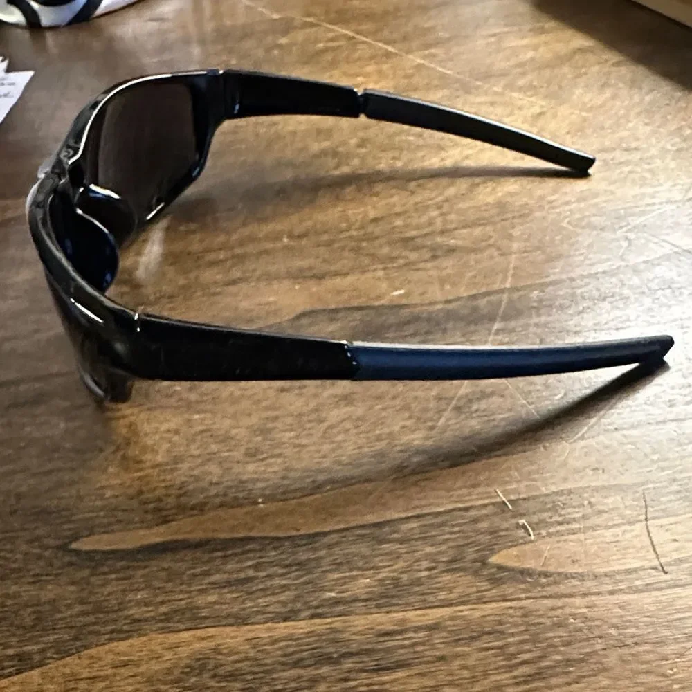 Men's Black Performance Sunglasses with Smoke Lenses